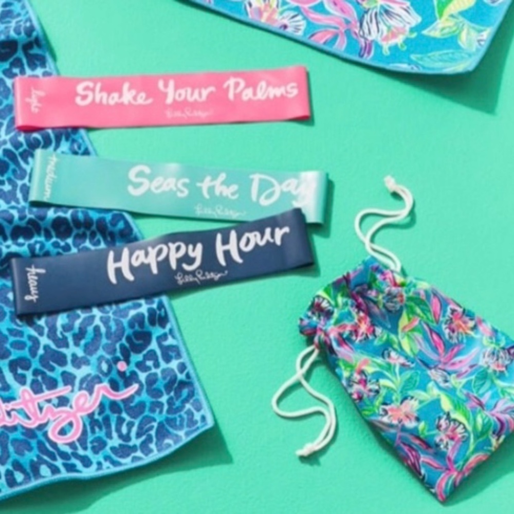 NWT Lilly Pulitzer 3 Resistance Bands